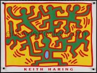 1k0251 KEITH HARING 24x32 Italian commercial poster 1988 great art of figures and energy lines!