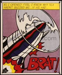 1k0280 ROY LICHTENSTEIN 3 19x23 commercial posters 1980s As I Opened Fire triptych!
