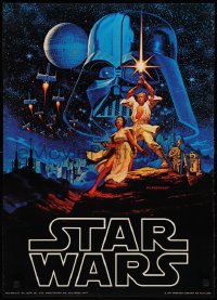 1k0273 STAR WARS 20x28 commercial poster 1977 George Lucas epic, Greg & Tim Hildebrandt art!