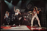 1k0279 VAN HALEN 23x35 commercial poster 1982 the legendary rock 'n' roll band on stage!