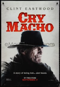 1k1137 CRY MACHO teaser DS 1sh 2021 Clint Eastwood, a story of being lost... and found!