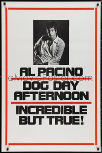 1k1153 DOG DAY AFTERNOON teaser 1sh 1975 Al Pacino, Sidney Lumet bank robbery crime classic!