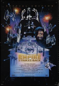 1k1159 EMPIRE STRIKES BACK style C advance DS 1sh R1997 they're back on the big screen!