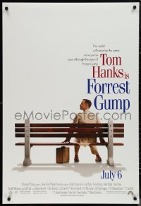 1k1176 FORREST GUMP int'l advance DS 1sh 1994 Tom Hanks sits on bench, Robert Zemeckis classic!