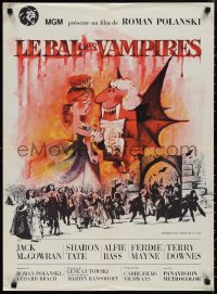 1k0393 FEARLESS VAMPIRE KILLERS French 23x31 1968 Roman Polanski, Sharon Tate, different Hurel art!