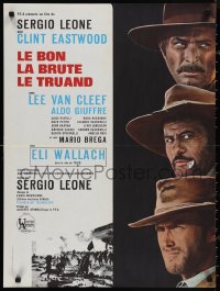 1k0395 GOOD, THE BAD & THE UGLY French 23x31 R1970s Clint Eastwood, Lee Van Cleef, Sergio Leone!