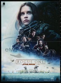 1k0416 ROGUE ONE French 16x22 2016 A Star Wars Story, Felicity Jones, cast montage, Death Star!