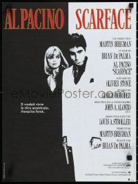 1k0419 SCARFACE French 15x20 1984 Al Pacino as Tony Montana, Michelle Pfeiffer, Brian De Palma!