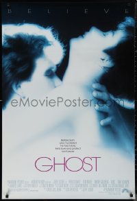 1k1187 GHOST DS 1sh 1990 classic romantic close up of spirit Patrick Swayze & sexy Demi Moore!