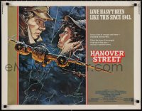 1k0908 HANOVER STREET 1/2sh 1979 art of Harrison Ford & Lesley-Anne Down in World War II by Alvin!