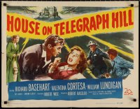 1k0913 HOUSE ON TELEGRAPH HILL 1/2sh 1951 Basehart, Cortesa, Robert Wise film noir, cool art!