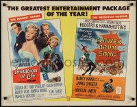 1k0915 IMITATION OF LIFE /FLOWER DRUM SONG 1/2sh 1965 Turner, Kwan, the biggest drama and the brightest musical!