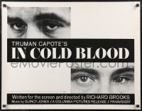 1k0916 IN COLD BLOOD 1/2sh 1968 Richard Brooks directed, Robert Blake, Scott Wilson, Truman Capote!