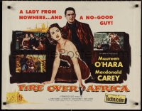 1k0925 MALAGA style A 1/2sh 1954 Maureen O'Hara is a lady from nowhere, Macdonald Carey!