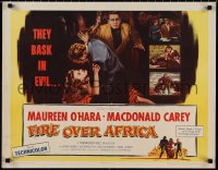 1k0924 MALAGA style B 1/2sh 1954 Maureen O'Hara is a lady from nowhere, Macdonald Carey!
