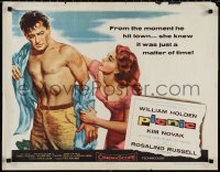 1k0933 PICNIC style A 1/2sh 1956 great art of barechested William Holden & sexy long-haired Kim Novak!