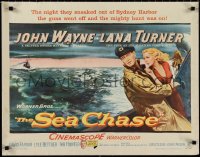1k0942 SEA CHASE 1/2sh 1955 sexy Lana Turner is the fuse of John Wayne's floating time bomb!