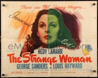 1k0948 STRANGE WOMAN style B 1/2sh 1946 directed by Edgar Ulmer, art of Hedy Lamarr, Ben Ames Williams!