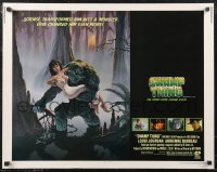 1k0949 SWAMP THING 1/2sh 1982 Wes Craven, Richard Hescox art of him holding sexy Adrienne Barbeau!
