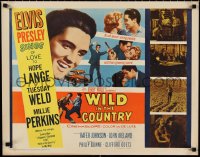 1k0955 WILD IN THE COUNTRY 1/2sh 1961 Elvis Presley sings of love to Tuesday Weld, rock & roll!