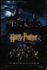 1k1215 HARRY POTTER & THE PHILOSOPHER'S STONE teaser DS 1sh 2001 students on boats, Sorcerer's Stone!