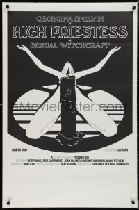 1k1220 HIGH PRIESTESS OF SEXUAL WITCHCRAFT 1sh 1973 Georgina Spelvin, sexy art of woman w/candle!