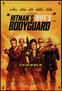 1k1223 HITMAN'S WIFE'S BODYGUARD teaser DS 1sh 2021 Reynolds, Jackson, Hayek, Banderas, and Freeman!