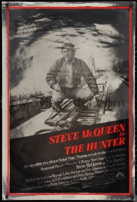 1k1232 HUNTER foil 1sh 1980 bounty hunter Steve McQueen riding on top of a Chicago El!