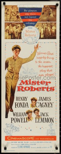 1k1021 MISTER ROBERTS insert 1955 Henry Fonda, James Cagney, William Powell, Jack Lemmon, John Ford