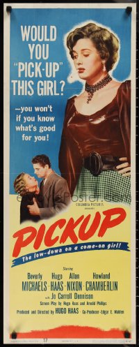 1k1032 PICKUP insert 1951 you won't pick up Beverly Michaels if you know what's good for you!