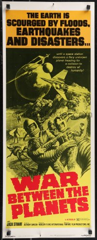 1k1064 WAR BETWEEN THE PLANETS insert 1971 the Earth is scourged by floods, earthquakes & disasters!
