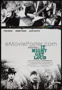 1k1248 IT MIGHT GET LOUD 1sh 2008 guitarist greats Jimmy Page, The Edge & Jack White!