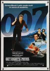 1k0671 LICENCE TO KILL Italian 1sh 1989 Timothy Dalton as James Bond, he's out for revenge!