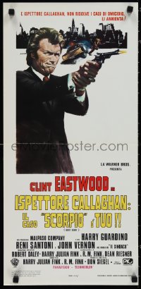 1k0690 DIRTY HARRY Italian locandina R1970s Clint Eastwood pointing gun, Don Siegel crime classic!