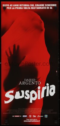 1k0726 SUSPIRIA Italian locandina R2017 Argento horror, Mario de Berardinis art, now in 4K!