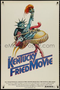 1k1261 KENTUCKY FRIED MOVIE 1sh 1977 John Landis directed comedy, wacky tennis shoe art!