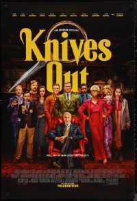 1k1266 KNIVES OUT advance DS 1sh 2019 everyone has a motive but no clue, A Rian Johnson whodunnit!