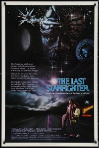 1k1272 LAST STARFIGHTER 1sh 1984 Lance Guest, great sci-fi art by Charles de Mar!