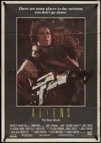 1k0350 ALIENS Lebanese 1986 Cameron sci-fi sequel, Sigourney Weaver as Ripley carrying Carrie Henn!