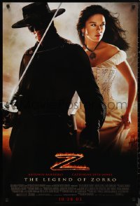 1k1276 LEGEND OF ZORRO advance 1sh 2005 Antonio Banderas is Zorro, Zeta-Jones, unrated!