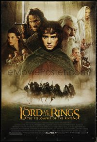 1k1286 LORD OF THE RINGS: THE FELLOWSHIP OF THE RING advance DS 1sh 2001 Tolkien, top cast!