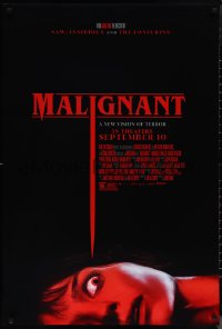 1k1292 MALIGNANT advance DS 1sh 2021 James Wan horror, Annabelle Wallis, very creepy image!
