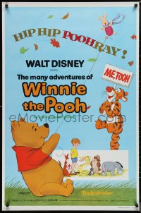 1k1295 MANY ADVENTURES OF WINNIE THE POOH 1sh 1977 and Tigger too, plus three great shorts!