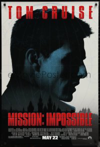 1k1309 MISSION IMPOSSIBLE advance DS 1sh 1996 Tom Cruise, Jon Voight, Brian De Palma directed!
