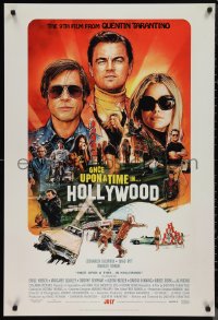 1k1334 ONCE UPON A TIME IN HOLLYWOOD advance DS 1sh 2019 Tarantino, DiCaprio, Chorney art, no rating!