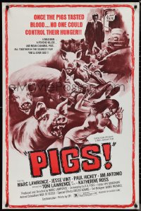1k1350 PIGS 1sh 1972 wacky killer swine, once they tasted blood - no one could control their hunger!
