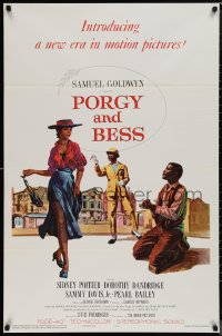 1k1358 PORGY & BESS 1sh 1959 Sidney Poitier, Dorothy Dandridge & Sammy Davis Jr, TODD-AO!