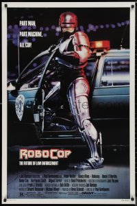 1k1396 ROBOCOP 1sh 1988 Paul Verhoeven, full-length cyborg policeman Peter Weller by Mike Bryan!