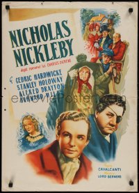 1k0293 NICHOLAS NICKLEBY Romanian 1947 Cedric Hardwicke, from Charles Dickens novel!