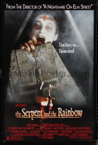 1k1407 SERPENT & THE RAINBOW 1sh 1988 directed by Wes Craven, don't bury me, I'm not dead!